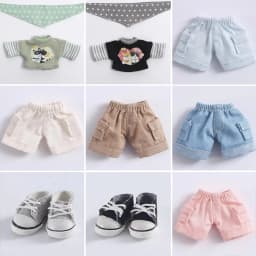OB11 Clothes Cute Cartoon T-shirt Sweater Shorts Pants Shoes for Molly, GSC Body, Obitsu11, YMY, DDF, 1/12bjd Doll Accessories