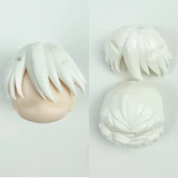 (only hair)GSC Clay Man Hair white model OB11 hair doll accessories