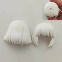 (only hair)GSC Clay Man Hair white model OB11 hair doll accessories
