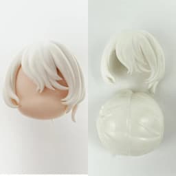 (only hair)GSC Clay Man Hair white model OB11 hair doll accessories