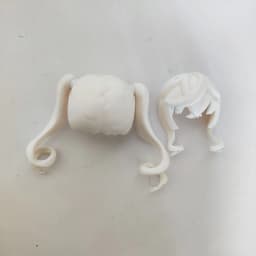 (only hair)GSC Clay Man Hair white model OB11 hair doll accessories