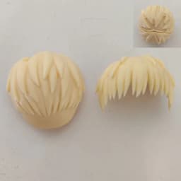 (only hair)GSC Clay Man Hair white model OB11 hair doll accessories