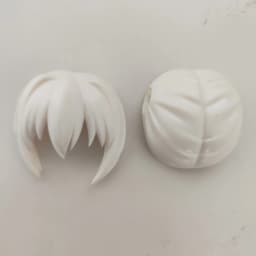 (only hair)GSC Clay Man Hair white model OB11 hair doll accessories