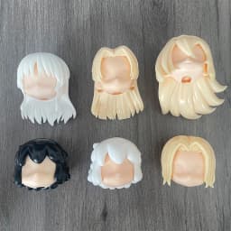 (only hair)GSC Clay Man Hair white model OB11 hair doll accessories