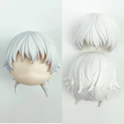 (only hair)GSC Clay Man Hair white model OB11 hair doll accessories