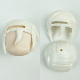 (only hair)GSC Clay Man Hair white model OB11 hair doll accessories