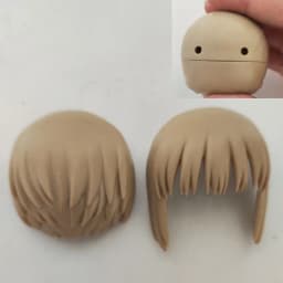 (only hair)GSC Clay Man Hair white model OB11 hair doll accessories