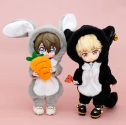 New OB11 Clothes Cute Stuffed Animal Onesie Angel Pajamas Homewear for Ob11,obitsu 11,molly, Gsc,YMY,1/12 BJD Doll Accessories