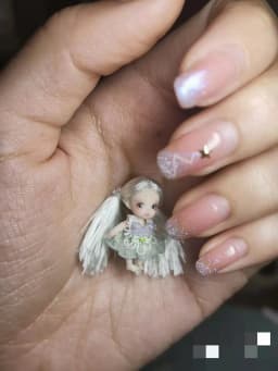 Mini 4cmBJD doll wig silk wig accessories Only sell wigs.
