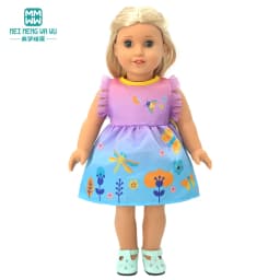 Clothes for doll fit 40cm new born doll accessories Fashion sequined jackets and dresses Christmas gifts for kids