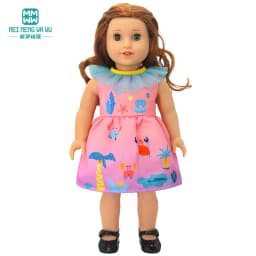 Clothes for doll fit 40cm new born doll accessories Fashion sequined jackets and dresses Christmas gifts for kids