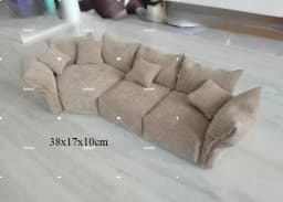 Dollhouse 1/6 European-style Sofa Miniature Dollhouse Furniture 1/12 Bjd Doll Chair Doll Accessories New Diy Miniature Dollhouse