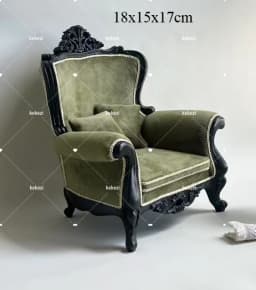 Dollhouse 1/6 European-style Sofa Miniature Dollhouse Furniture 1/12 Bjd Doll Chair Doll Accessories New Diy Miniature Dollhouse