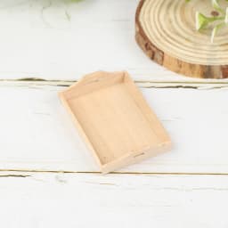 1/12 Dollhouse Miniature Wooden Plate Simulation Tray Model for Doll House Decor New
