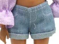 New 30cm 1/6 Puff Sleeves Skirt Shorts Daily Wear Accessories Clothes for Barbies Doll