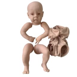 19inch Reborn Kit Chloe Lifelike Real Soft Touch Unpainted Blank Kit Muñeca Kit Reborn