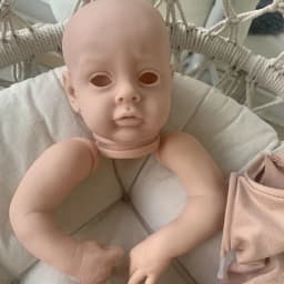 19inch Reborn Kit Chloe Lifelike Real Soft Touch Unpainted Blank Kit Muñeca Kit Reborn