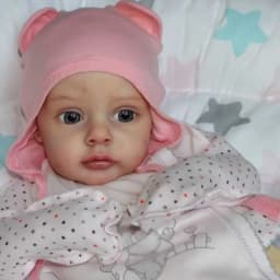 19inch Reborn Kit Chloe Lifelike Real Soft Touch Unpainted Blank Kit Muñeca Kit Reborn