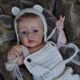 19inch Reborn Kit Chloe Lifelike Real Soft Touch Unpainted Blank Kit Muñeca Kit Reborn