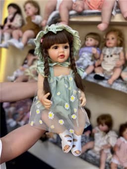 Fashion Reborn Doll Wig Fits the circumference of the doll's head is about 36cm (A and B ) , 38cm ( C ) ,41cm ( D. E. F )