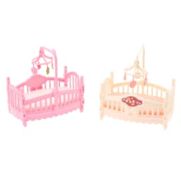 1:12 Dollhouse Miniature Baby Room Bassinet Bed Cradle Bed Furniture Model Decor