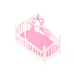 1:12 Dollhouse Miniature Baby Room Bassinet Bed Cradle Bed Furniture Model Decor