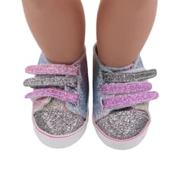 7cm Flower Sequins, Cartoons Doll Shoes Skating Shoes Snow Boots For 43cm Baby New Born&18inch American,OG Girl Doll Accessories
