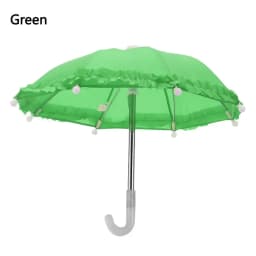 Lace Miniature Umbrella For Dolls Accessories Candy Color Mini Rain Gear For 18 Inch & 43cm Dolls Kids Toys Dollhouse Decoration