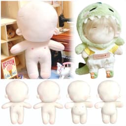 20CM Cotton Dolls Body DIY Idoll Doll Embroidery Or Blank Changing Dressing Game Handmade Playing House Dolls accessories