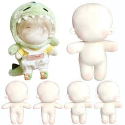 20CM Cotton Dolls Body DIY Idoll Doll Embroidery Or Blank Changing Dressing Game Handmade Playing House Dolls accessories