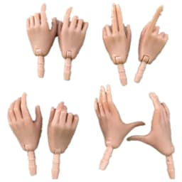 MENGF FR IT 1/6 Doll Replacement Hands Legs Black Beige Brown White Blue Hands DIY Doll Decors Parts Quality Doll Accessories