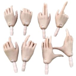 MENGF FR IT 1/6 Doll Replacement Hands Legs Black Beige Brown White Blue Hands DIY Doll Decors Parts Quality Doll Accessories