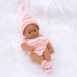 7.87Inch Black Reborn Dolls African Reborn Doll 20cm Cute Dolls Reborn Doll Toys Soft Touch High Quality Doll for Adults Gifts