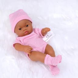 7.87Inch Black Reborn Dolls African Reborn Doll 20cm Cute Dolls Reborn Doll Toys Soft Touch High Quality Doll for Adults Gifts