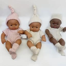7.87Inch Black Reborn Dolls African Reborn Doll 20cm Cute Dolls Reborn Doll Toys Soft Touch High Quality Doll for Adults Gifts