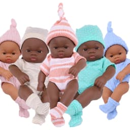 7.87Inch Black Reborn Dolls African Reborn Doll 20cm Cute Dolls Reborn Doll Toys Soft Touch High Quality Doll for Adults Gifts