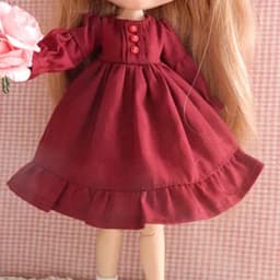 New Blyth clothing Fashion Retro Long Dress Princess skirt Gir Lace Dress for YMY, Licca, Azones, Ob24, 22 Ob27 Doll Accessories