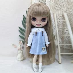 New Blyth clothing Fashion Retro Long Dress Princess skirt Gir Lace Dress for YMY, Licca, Azones, Ob24, 22 Ob27 Doll Accessories