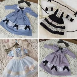 New Blyth clothing Fashion Retro Long Dress Princess skirt Gir Lace Dress for YMY, Licca, Azones, Ob24, 22 Ob27 Doll Accessories
