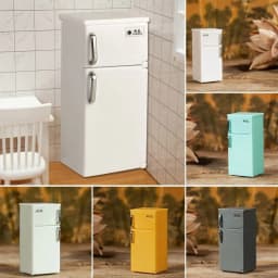 50*20*23mm Miniature Fridge Model 1/12 Doll House Fridge Retro Kitchen Appliances Doll House Play Scene Doll Toy