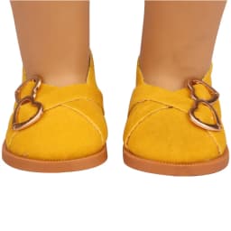 7cm Super Cute Leisure Doll Shoes Double Hearts Pu Leather 18 Inch Mini Handmade Shoes For Reborn Baby Dolls 43 cm Russian Toys