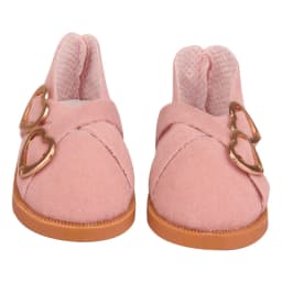 7cm Super Cute Leisure Doll Shoes Double Hearts Pu Leather 18 Inch Mini Handmade Shoes For Reborn Baby Dolls 43 cm Russian Toys