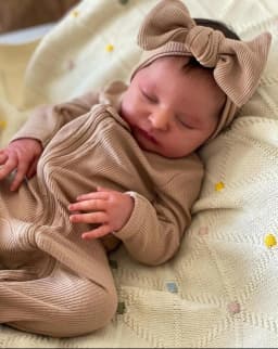 Silicone Baby Dolls Already Painted Finished Reborn Baby Doll Sleeping Baby Doll 3D Skin Visible Veins Surprise Gift for Child