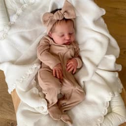 Silicone Baby Dolls Already Painted Finished Reborn Baby Doll Sleeping Baby Doll 3D Skin Visible Veins Surprise Gift for Child
