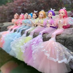 45cm/17.71'' Enchanting Princess Mermaid Doll - Perfect Birthday Gift for Girls & Children's Pretend Play House Dress Up Toy