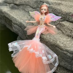 45cm/17.71'' Enchanting Princess Mermaid Doll - Perfect Birthday Gift for Girls & Children's Pretend Play House Dress Up Toy