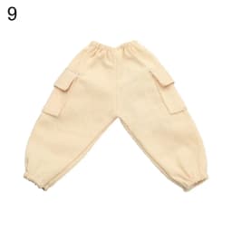 30CM Doll Clothes Fashion Stripe Undershirt Casual Wear Shorts Tooling Style Jeans Pants For 11.5" 1/6 BJD Dolls Accessories