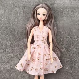 DIY Doll Head Wear 1/6 BJD Doll Head With Gold Brown Black Long Hair For 30cm Doll Joint 3D Eyes Europe Ancient Doll
