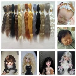 10 Grams / Bag 14 Colors Reborn Baby Dolls Mohair Wig DIY BJD OB11 Doll 1/3 1/4 Pure Mohair Black Gold Hair Wig Accessories