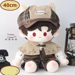 Squirrel Detective Cape Steampunk Gentleman Costume 10cm 15cm 20cm 40cm Plush Doll Accessories Doll's Clothes Clothing MSFS KL